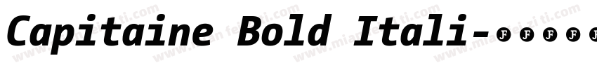 Capitaine Bold Itali字体转换